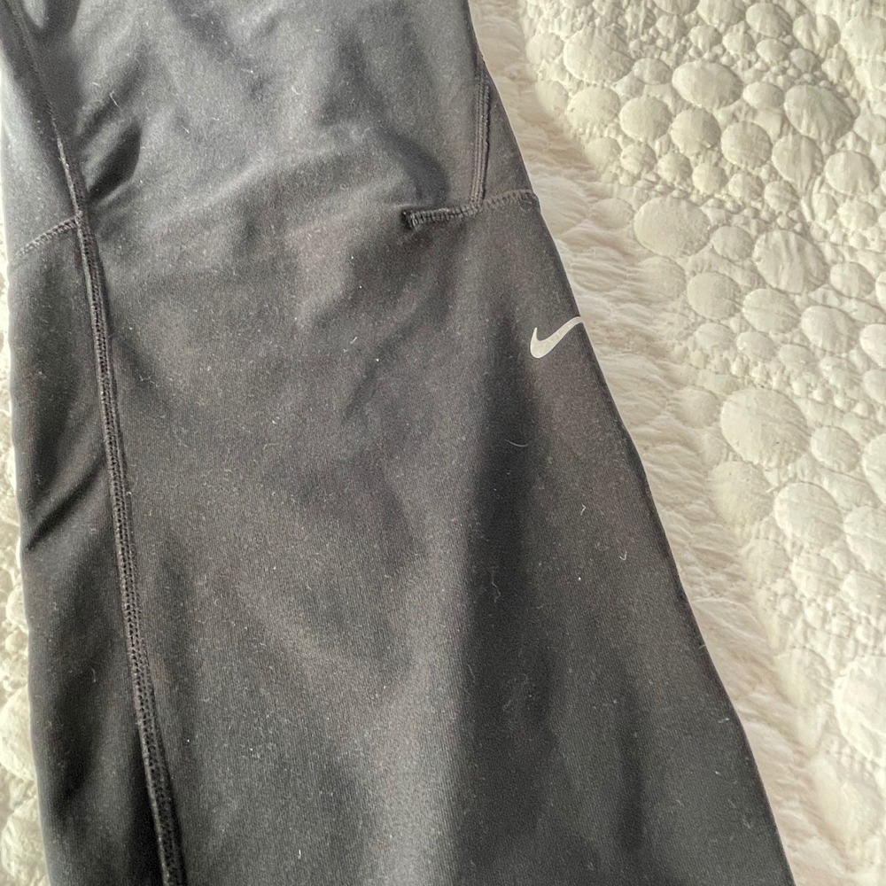 Nike Women’s Black Track Pants with Side Zipper - Picture 7 of 8